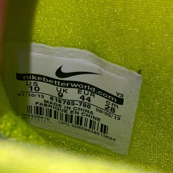 Nike Air flightposite Exposed `Volt’-size 10 - Picture 5 of 6